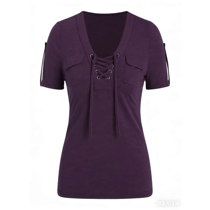 Fashionable Casual Women's Short-sleeve Top