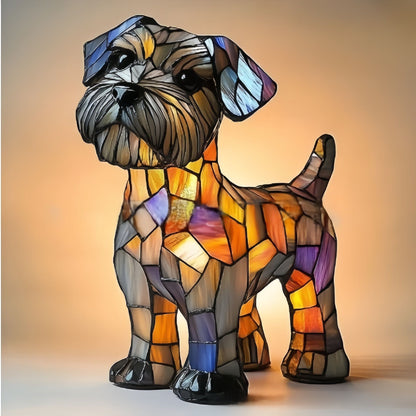 Illuminated Dog Lamp - Decorative Resin Animal Night Light | 26 Breed Designs