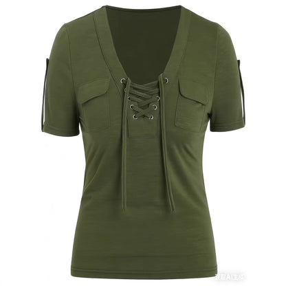 Fashionable Casual Women's Short-sleeve Top