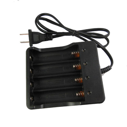 18650 Li-ion Battery Charger Portable Black 4 Slots
