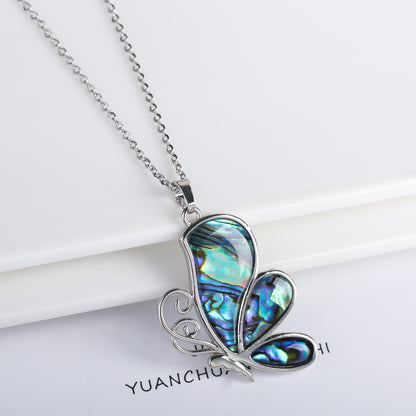 European And American New Inlaid Abalone Shell Pendant