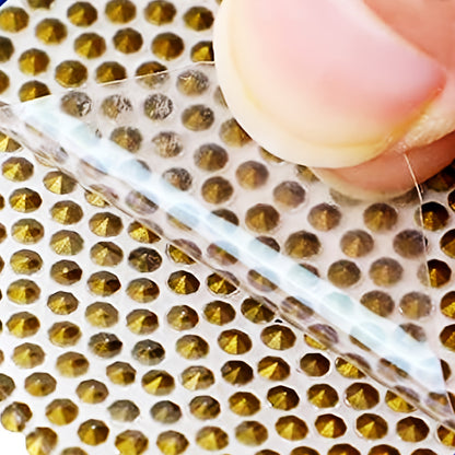 Sparkling Dog Paw Print Rhinestone Car Decal - Multicolor Glass Bling Sticker for Vehicle Interior, Fits Various Models, Cute Car Accessories