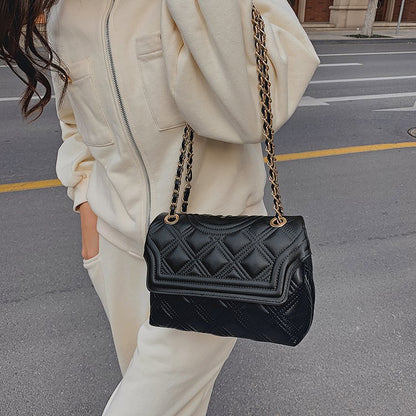 Cross-border Women's Bag Factory Direct Supply New TB Rhombus One-shoulder Crossbody Chain Women's Bag