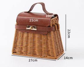 Hand-woven Rattan And Bamboo Gift Boxes, Wedding Bridesmaid Favor Boxes, Valentine's Day Gift Boxes