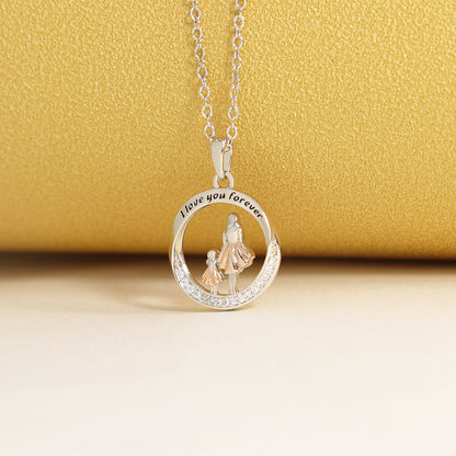 Heart Shaped Stainless Steel Jewelry Mother's Day Gift Clavicle Chain