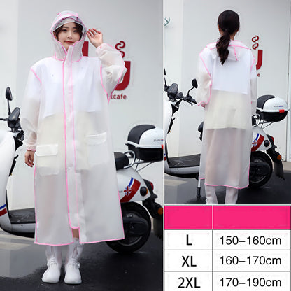 Transparent Electric Car Battery Car Bicycle Adult Poncho