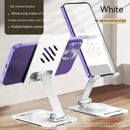 Premium 360° Rotating Phone Stand - Adjustable Aluminum Desk Holder for iPhone, iPad & Tablets