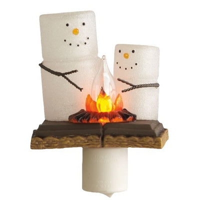 Ghost & Bonfire Night Lamp - Creative Resin Flickering LED Light with 7 Designs