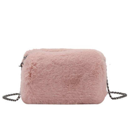 Women's Fashion Plush Chain Shoulder Bag