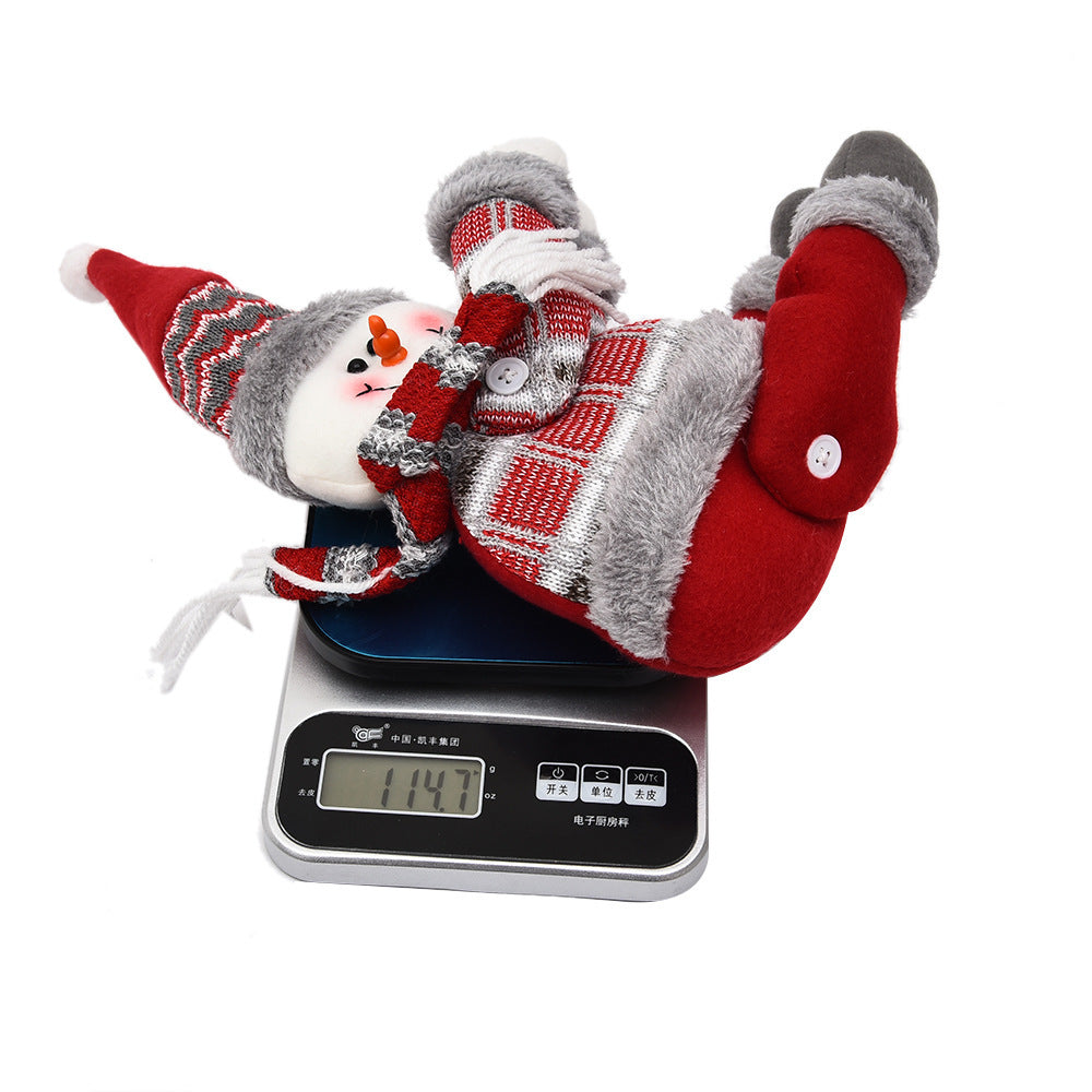 Christmas Curtain Decorative Button Cartoon Doll