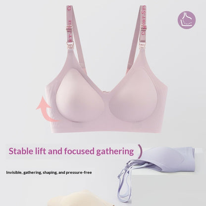 Maternity Fixed-Cup Padded Bra With Soft Support