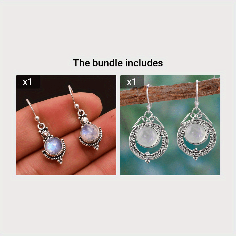 Moonstone Vintage Earrings