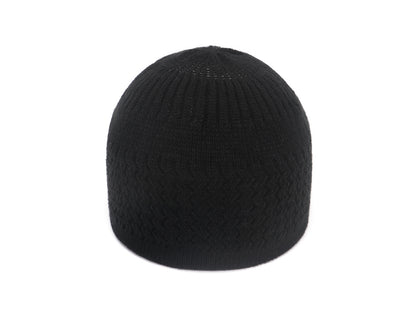 Autumn And Winter Hedging Knitted Wave Jacquard Neutral Dome Warm Woolen Toe Cap