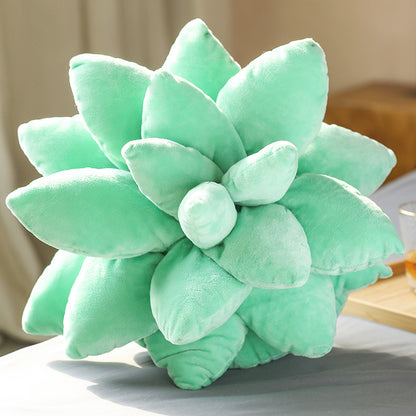 Lifelike Succulent Plants Plush Stuffed Toys Soft Doll Creative Potted Flowers Pillow Chair Cushion For Girls Kids Gift