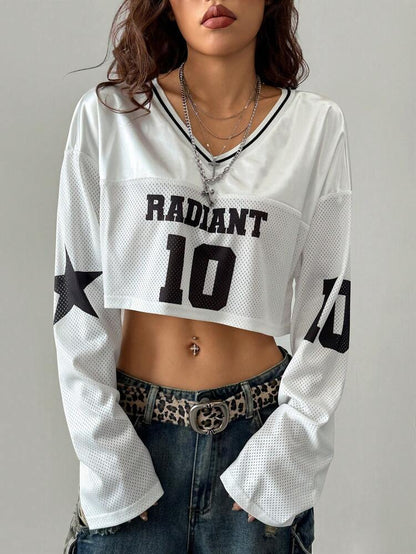 Digital Sportswear Women's Short-style Long-sleeve Top