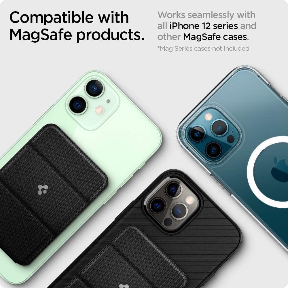 MagSafe Kartenhalter-Geldbörse – Magnetische Handyhülle für iPhone – Schlankes Leder-Kartenetui