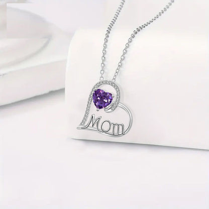 Mother's Day Gift Necklace Mother Heart-shaped Birthday Gift Jewelry Cross Chain