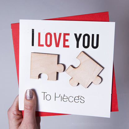 Love You Fragments Valentine's Day Card
