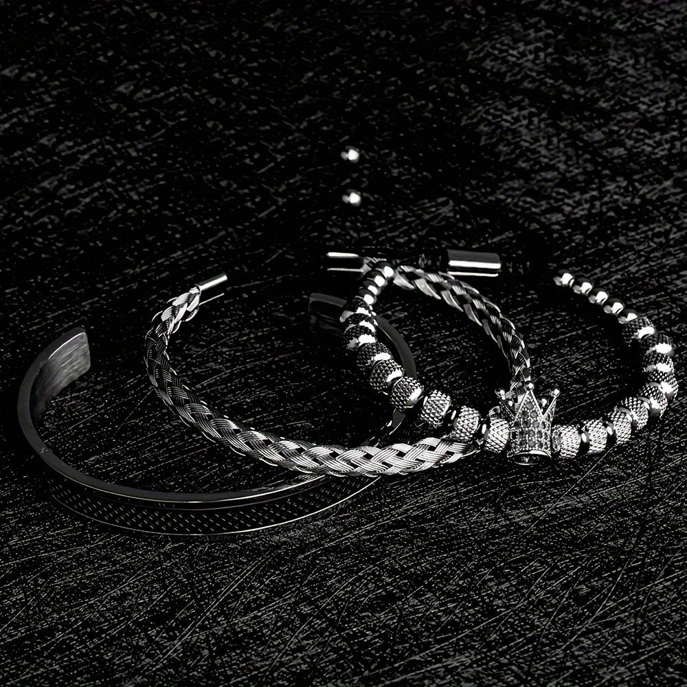 Crown Stainless Steel Bracelet For Men