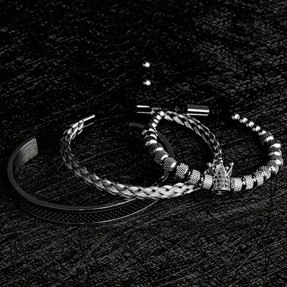 Crown Stainless Steel Bracelet For Men
