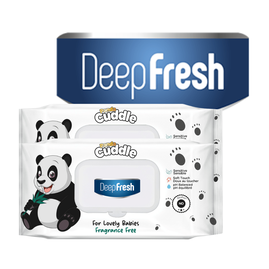 PANDA CUDDLE 72/864/1782pcs, Deep Fresh Extra Soft Unscented Baby Wipes, Alcohol-Free, pH Balanced, Hypoallergenic and Paraben-Free PACK OF 1/12 AND 24