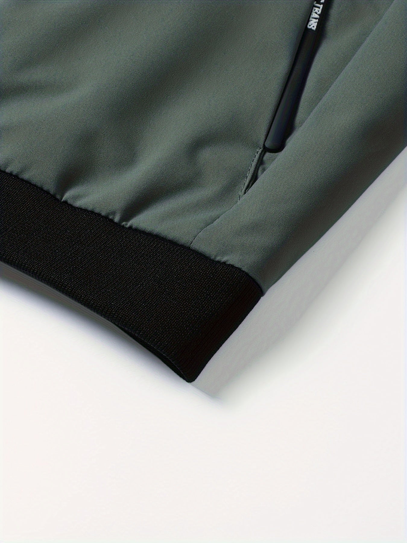 Men'S Letter Embroidered Casual Bomber Jacket