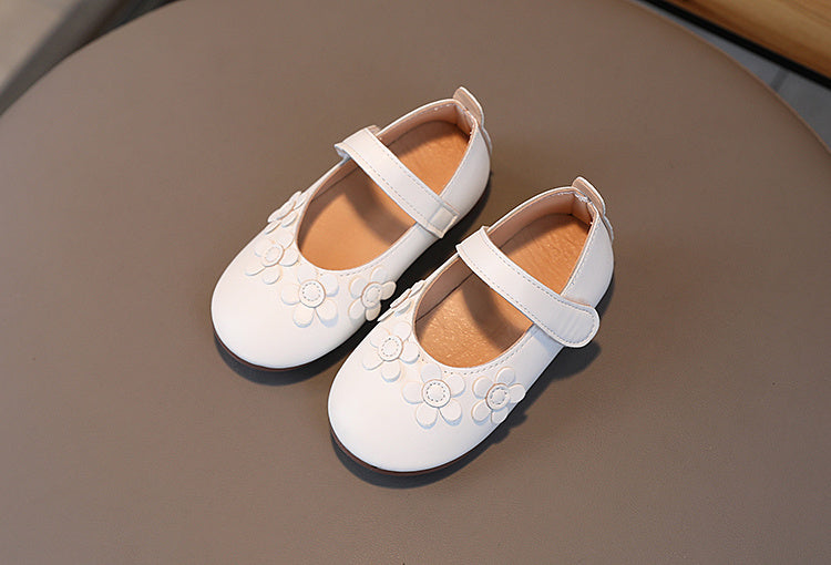 3D Floral Mary Jane Flats - Ultra-Soft, Slip-Resistant, Lightweight, Breathable, Easy-On Shoes for Girls - Comfortable and Stylish Footwear