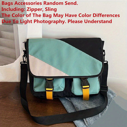Premium Nylon Crossbody Messenger Bag - Large Capacity Shoulder Bag for Women & Men | Harajuku Style