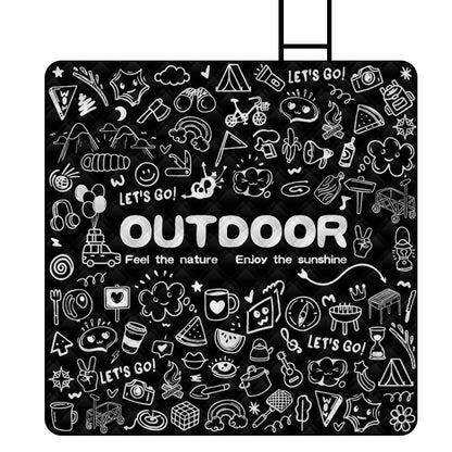 Black And White Style Series Ultrasonic Picnic Mat