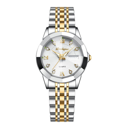 Women's Waterproof Luminous Double Calendar Wrist Watch