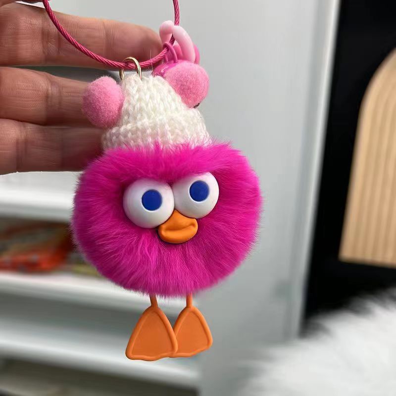 Cute Ins Briquette Keychain Girly Heart