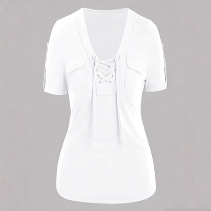 Fashionable Casual Women's Short-sleeve Top