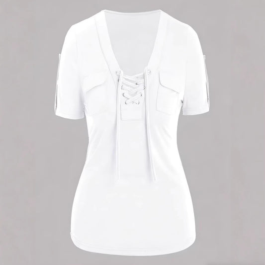 Fashionable Casual Women's Short-sleeve Top