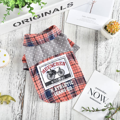 Pet Dog Clothes Spring And Summer Shirt Small Dog Print