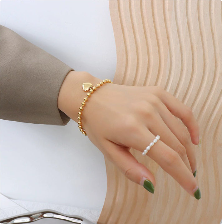 Titanium Steel Heart Love Heart Jewelry Colorfast Christmas Valentine's Day Gift Present