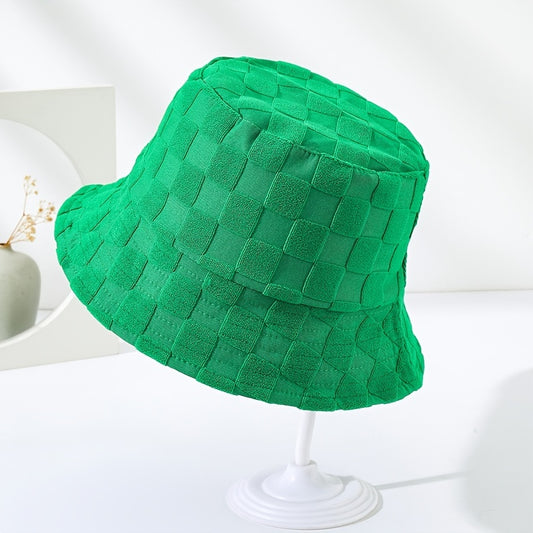 Premium Plaid Bucket Hat - Unisex Trendy Fisherman Cap | Breathable Cotton Casual Hat for Men & Women