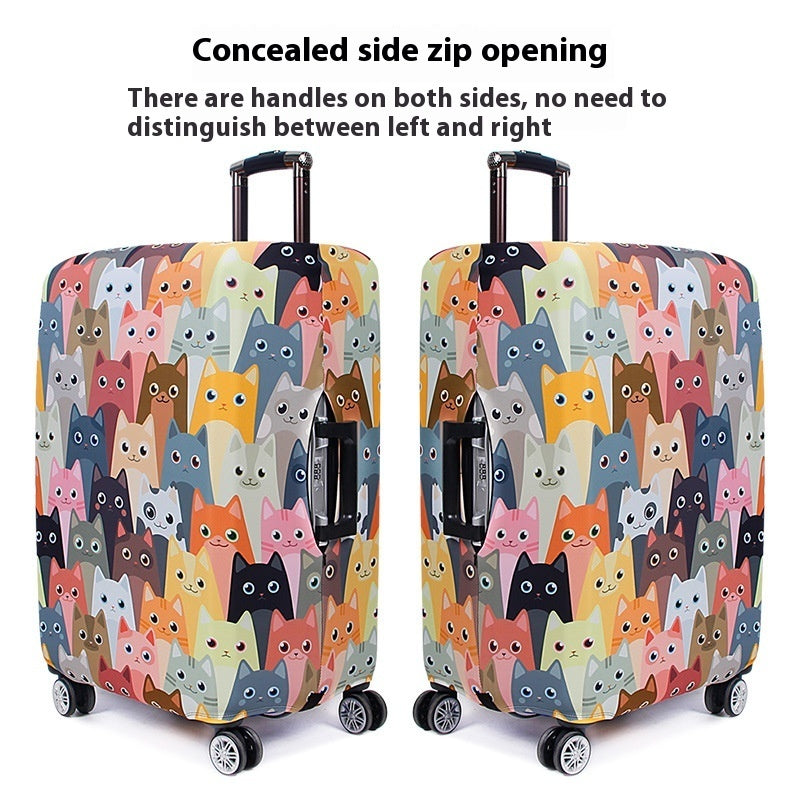 Thickening And Wear-resistant Elastic Trunk Cover Luggage Protective Trolley Travel Leather Dust Cover