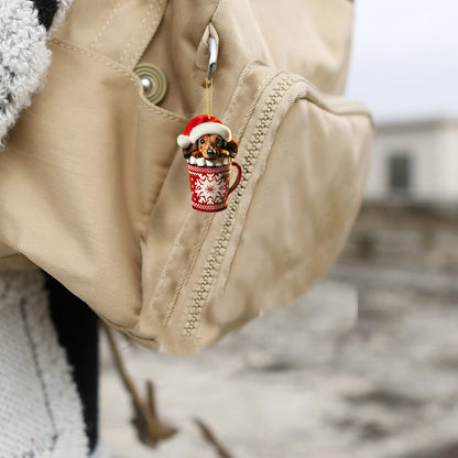 Christmas Coming Blind Box Sausage Dog Cup Pendant