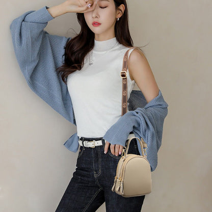 Portable Women's Cross-body Bag Light Retro Leather One-shoulder