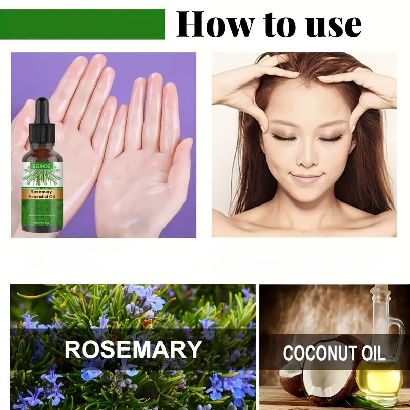 Rosemary Essential Oil for Hair Growth - 30ml Natural Hair Care Treatment