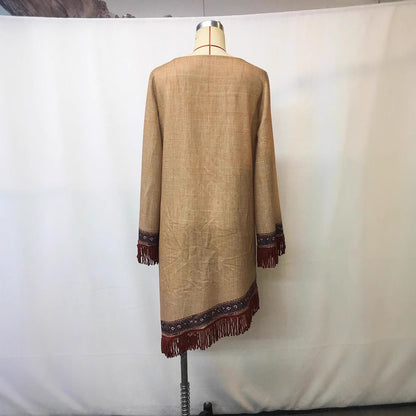 Lace Loose Print Dress Girls