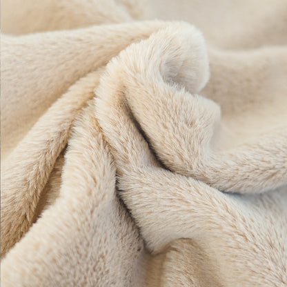 Pet Autumn And Winter Thick Warm Dehaired Angora Printed Cloak Small Blanket