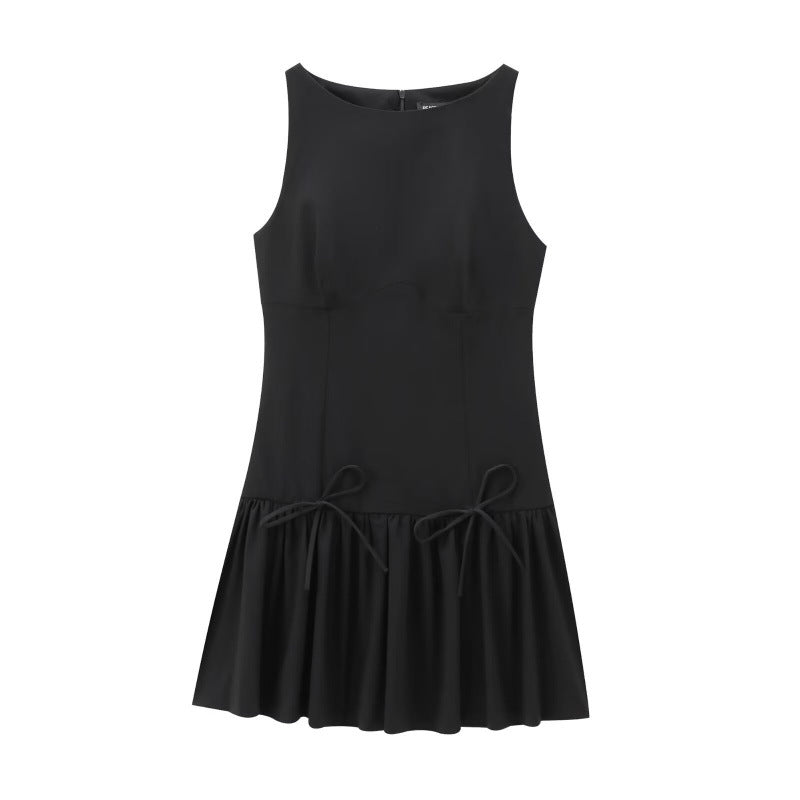 Lace-up Vest-style Casual Dress For Women