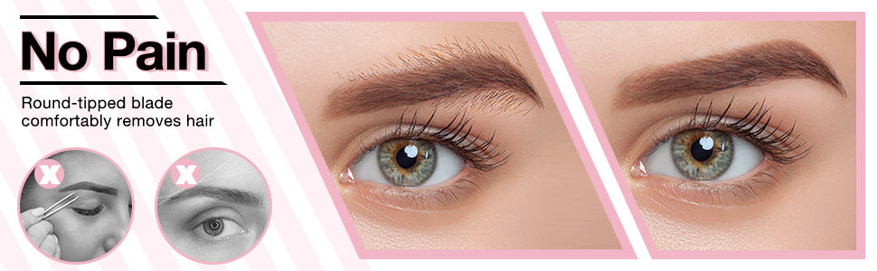 1pc CIICII Electric Facial Hair Trimmer, Personal Pen Detailer with Rinseable Blades, Cleaning Brush & Trimming Comb for Eyebrows, Neckline, Nose, Ears - Plastic, Dry Battery Powered (Batteries Not Included), Personal Care Ac