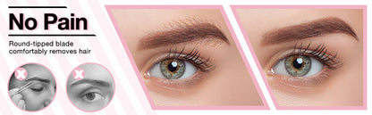 1pc CIICII Electric Facial Hair Trimmer, Personal Pen Detailer with Rinseable Blades, Cleaning Brush & Trimming Comb for Eyebrows, Neckline, Nose, Ears - Plastic, Dry Battery Powered (Batteries Not Included), Personal Care Ac