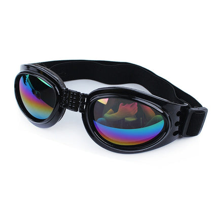 UV Protection Dog Sunglasses with Adjustable Head Strap - Keep Your Pet's Eyes Safe and Stylish