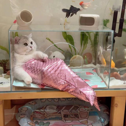 Mermaid Tail Cat Fishtail Decoration