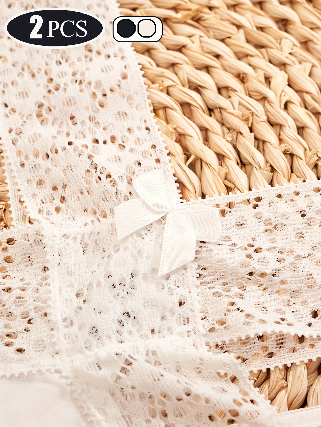 Strappy Lace Thong Panties, Floral Print Semi-Sheer High Waist Criss Cross Panties, Women's Lingerie & Underwear