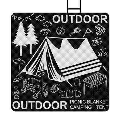 Black And White Style Series Ultrasonic Picnic Mat