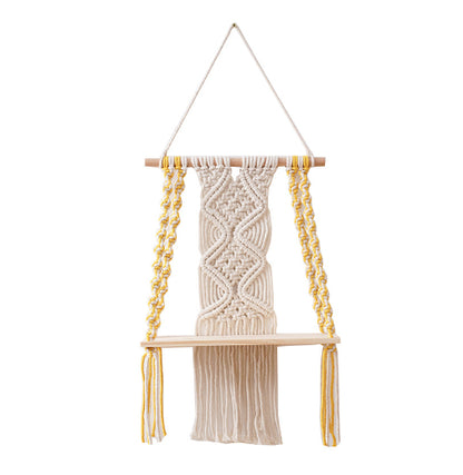 Hand-Woven Tapestry Cotton Rope Wall Hanging
